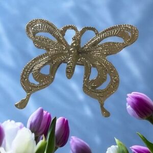 Brooch VINTAGE  butterfly silver pin pretty, 🦋🦋